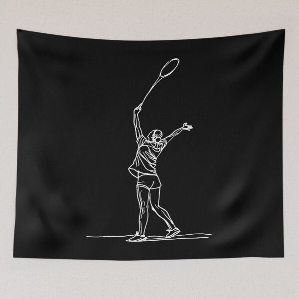 Item preview, Female Badmintonist Sketch Shuttle designed and sold by BrandyMegan.