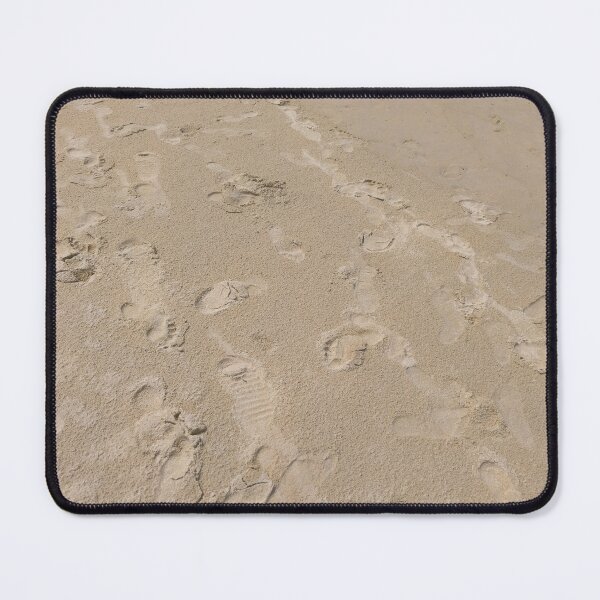 Item preview, The surface of the sandy beach is covered with footprints. designed and sold by Beeza Art Shop.