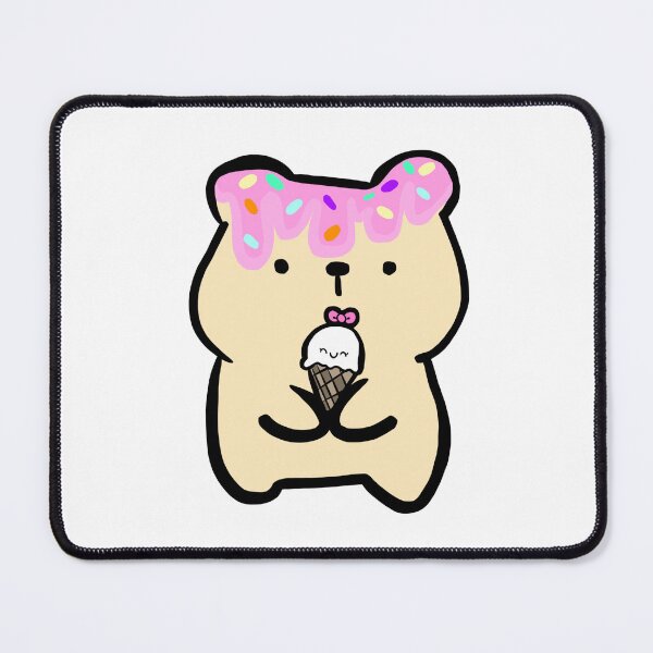 Item preview, Cute Adorable Ice Cream Kawaii Bear Pink Graphic designed and sold by pasteldreams26.