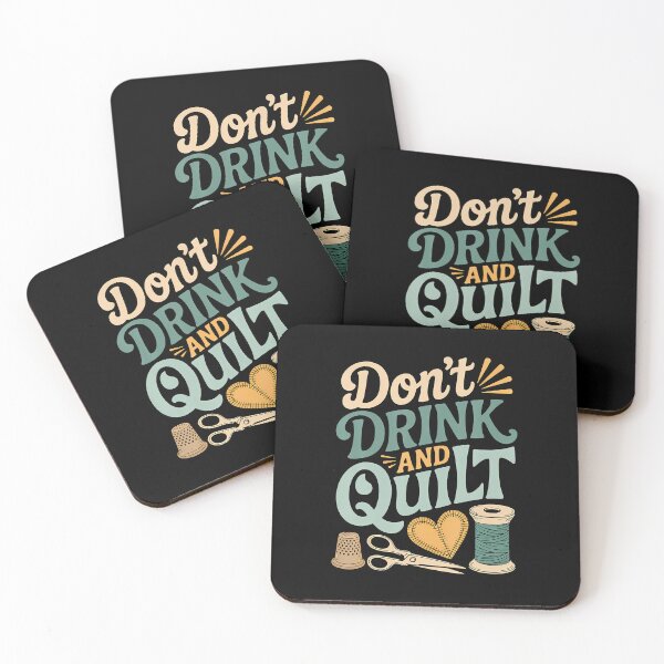 Item preview, Don'T Drink And Quilt Quilting Sewing Crocheting Hobby - designed and sold by RuthSheila.