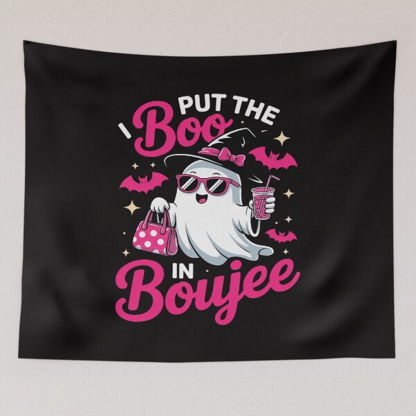 Item preview, Boujee Boo Jee Spooky Ghost Pink Halloween Pumpkin designed and sold by ForestMmost.