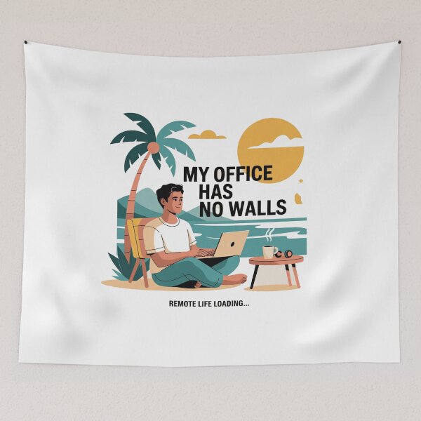 Item preview, My Office Has No Walls – Remote Life Loading designed and sold by Serge-Design.