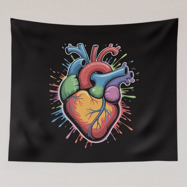 Item preview, Beautiful Watercolour Heart Organ Human Body Anatomy designed and sold by ForestMmost.