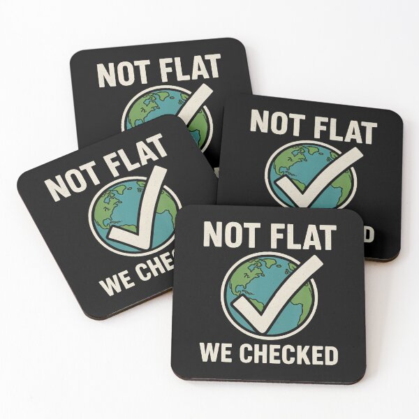 Item preview, Not Flat We Checked - Funny Flat Earther Globe Astronomy designed and sold by SarahLeanne1.