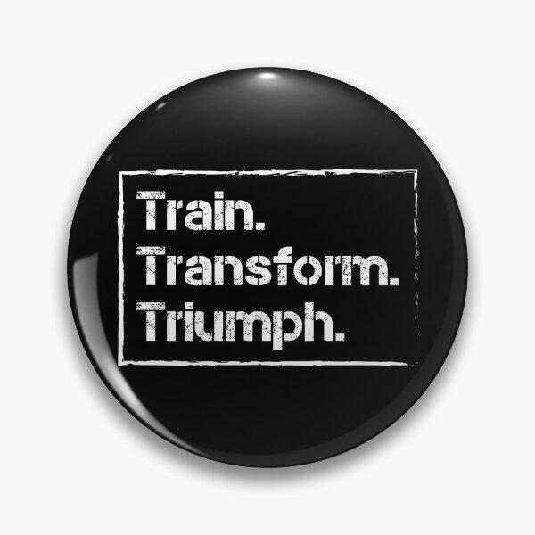 Item preview, Train Transform Triumph - Gym Quote designed and sold by MHMmerchz.