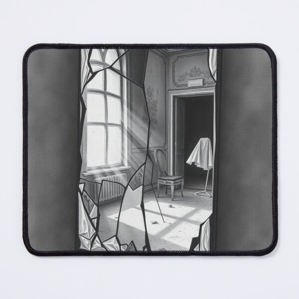 Item preview, Broken Mirror Ghost Art Print - Dark Victorian Gothic Wall Decor designed and sold by EllDAV777.