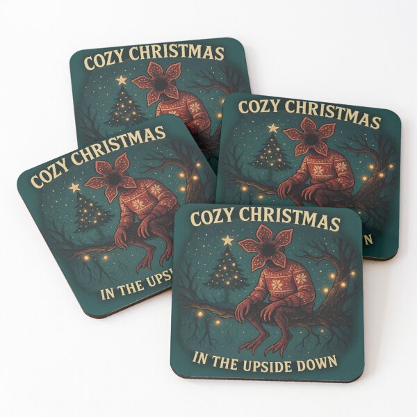Item preview, A Cozy Christmas in the Upside Down designed and sold by FandomFunStudio.