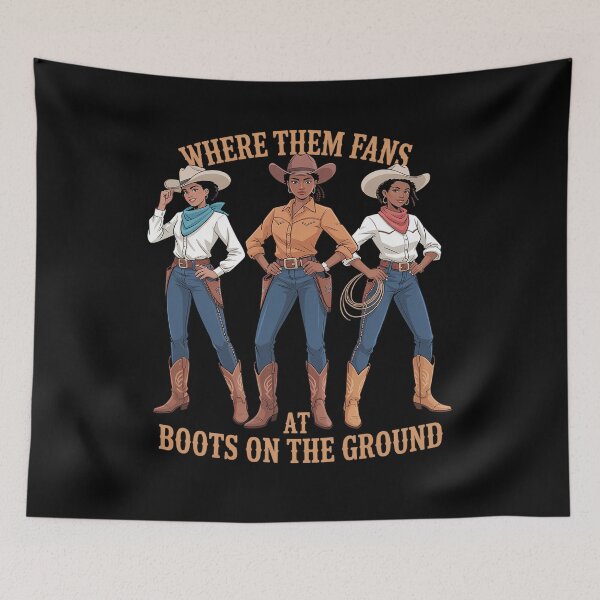 Item preview, Where Them Fans at Boots On Da Ground Cowgirl Linedance designed and sold by HeinzanoWeno.