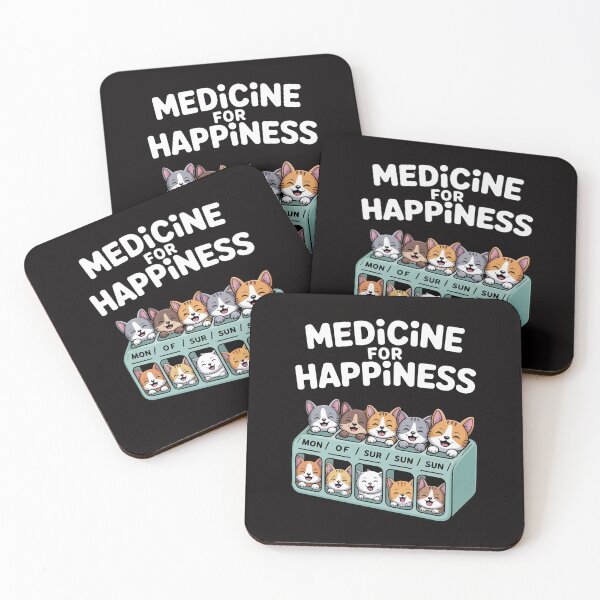 Item preview, medicine for happiness pill box animals dog breeds puppies designed and sold by ForestMmost.