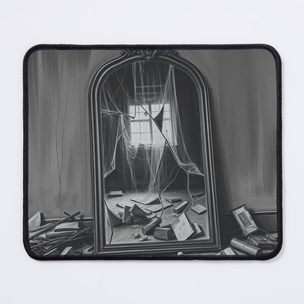 Item preview, Broken Mirror Gothic Art Print - Dark Abandoned Room designed and sold by EllDAV777.
