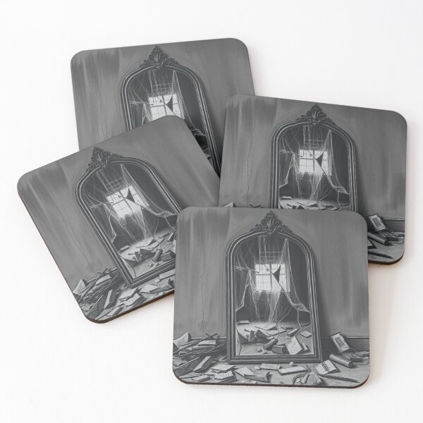 Item preview, Broken Mirror Gothic Art Print - Dark Abandoned Room designed and sold by EllDAV777.