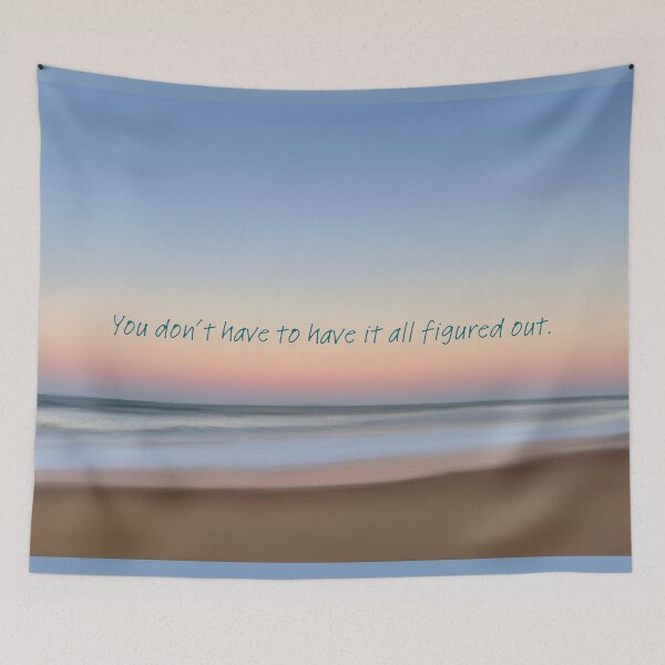 Item preview, Ocean Sunset- Mindful Quote designed and sold by Salty Colors Studio.