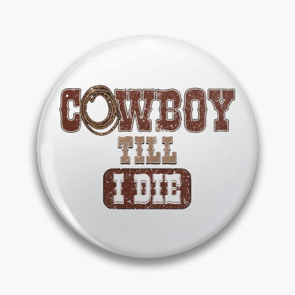 Item preview, Cowboy Till I Die — Western Graphic Typography Design designed and sold by PiqoPrints.