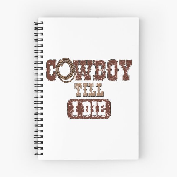 Item preview, Cowboy Till I Die — Western Graphic Typography Design designed and sold by PiqoPrints.