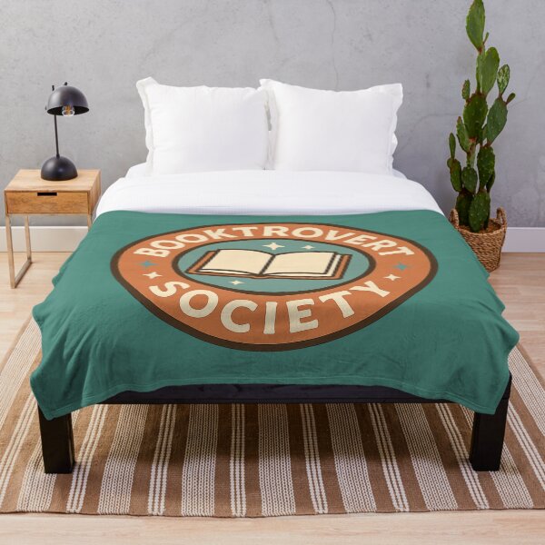 Item preview, Booktrovert Society – Retro Book Lover Badge Design designed and sold by FandomFunStudio.
