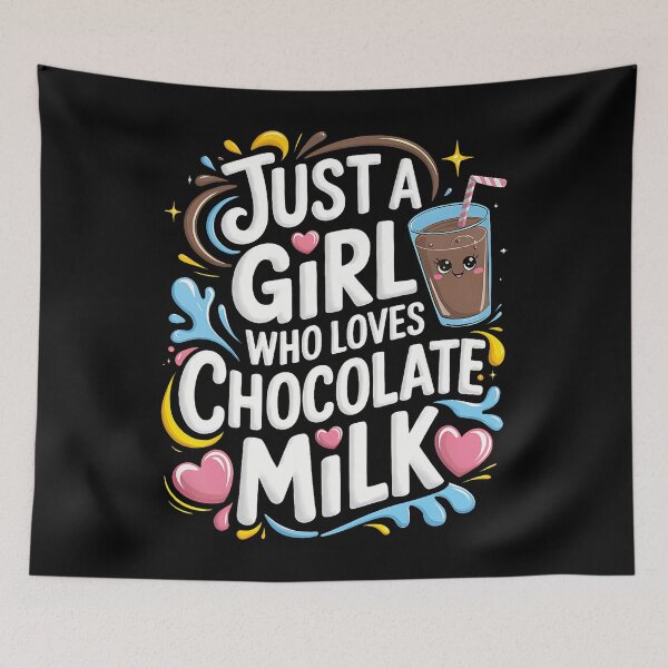 Item preview, Just A Girl Who Loves Chocolate Milk Cute Women Girls Kid designed and sold by DollieMichele.
