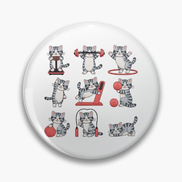 Item preview, Cat Workout Kawaii New Year Fitness designed and sold by chattsuede.