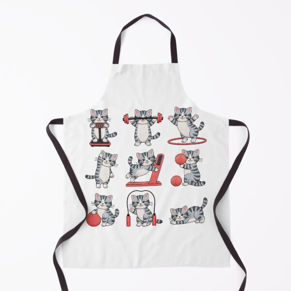 Item preview, Cat Workout Kawaii New Year Fitness designed and sold by chattsuede.