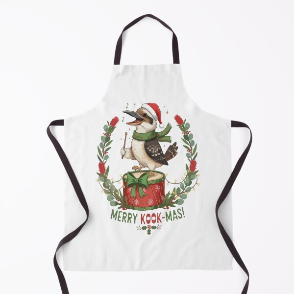 Item preview, Xmas Kookaburra - Christmas kookaburra bird - Merry kook mas australian kookaburra designed and sold by Prtina.