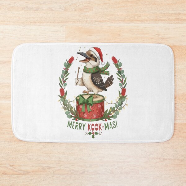 Item preview, Xmas Kookaburra - Christmas kookaburra bird - Merry kook mas australian kookaburra designed and sold by Prtina.