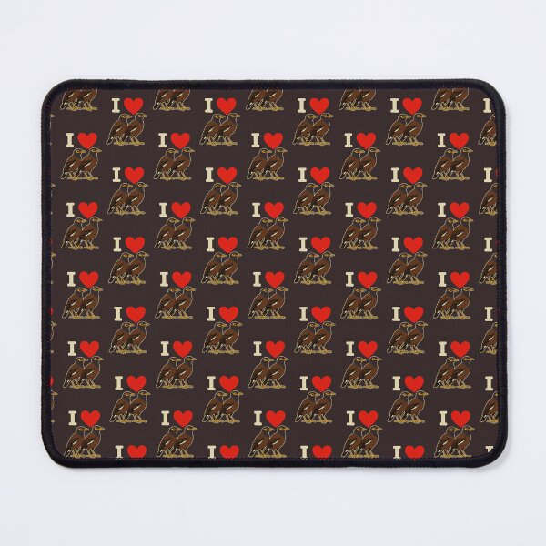 Item preview, I heart Mynahs (it's not what you think!) - Common Mynahs designed and sold by Animal Magnetism.