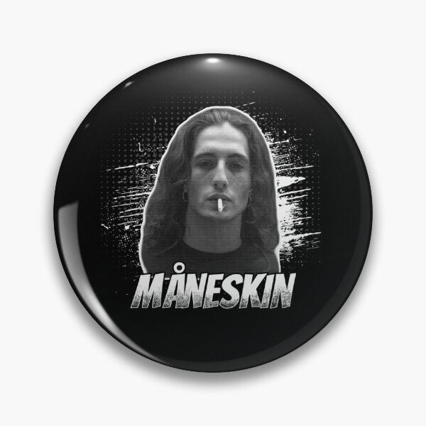 Item preview, Damiano David Grunge Style – Black & White Retro Portrait Art designed and sold by markelhovardt.