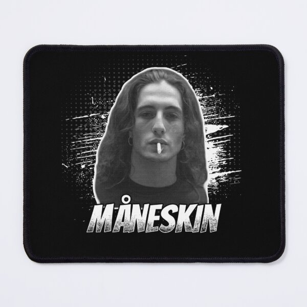 Item preview, Damiano David Grunge Style – Black & White Retro Portrait Art designed and sold by markelhovardt.