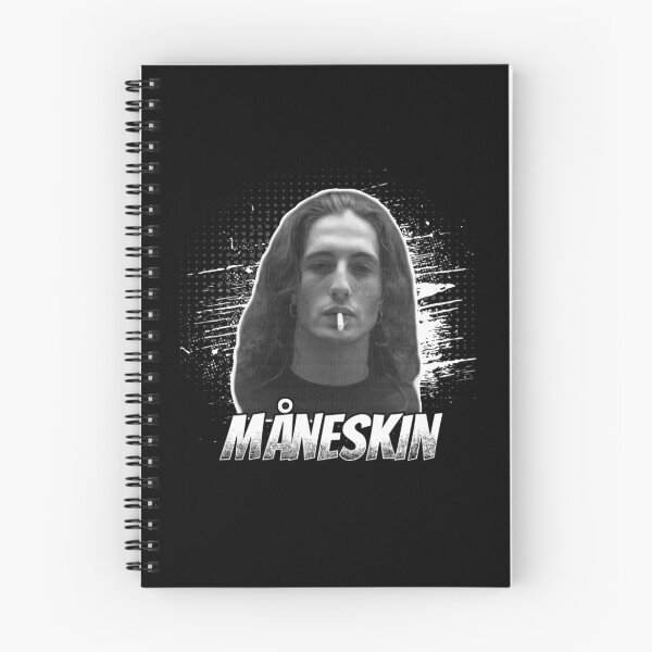 Item preview, Damiano David Grunge Style – Black & White Retro Portrait Art designed and sold by markelhovardt.
