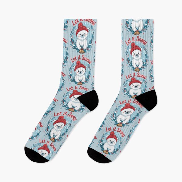Item preview, LET IT SNOW – Cute Winter Polar Bear Holiday designed and sold by Taans-Creation.