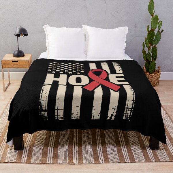 Item preview, Hope Aids Flag Red Ribbon World Aids Day Hiv Aids Awareness designed and sold by SIGORDESIGN.