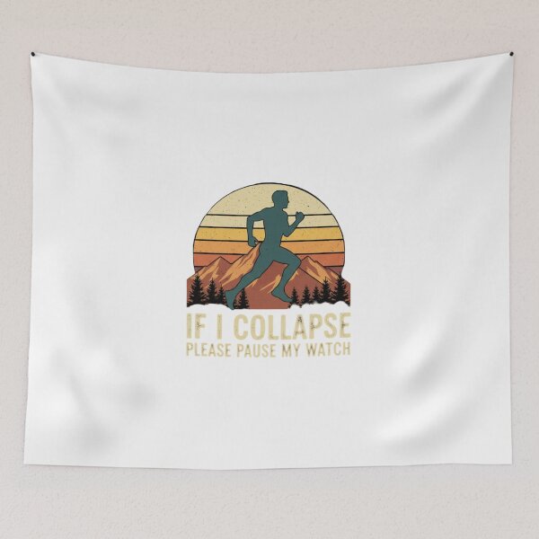 Item preview, Funny Running Quote Vintage Retro Sunset Dedicated Runner Humor designed and sold by chattsuede.