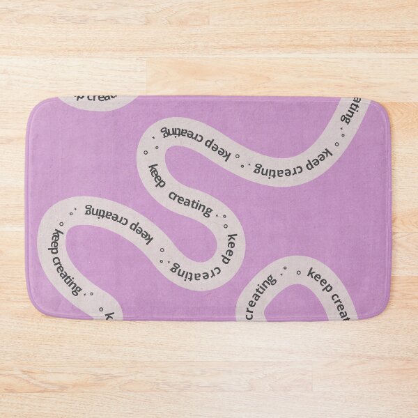 Item preview, Keep Creating — Wavy Motivational Text Design (Pink Lavender) designed and sold by emma.designs.