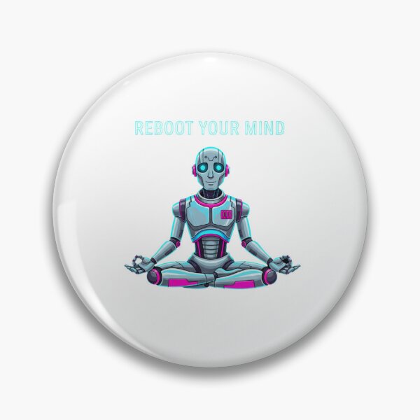 Item preview, Reboot Your Mind Yoga Robot Sci-Fi Mindfulness designed and sold by chattsuede.
