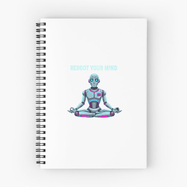 Item preview, Reboot Your Mind Yoga Robot Sci-Fi Mindfulness designed and sold by chattsuede.