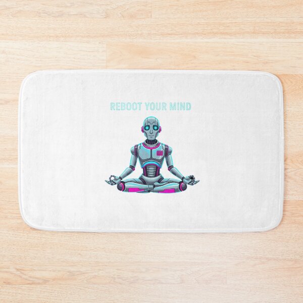 Item preview, Reboot Your Mind Yoga Robot Sci-Fi Mindfulness designed and sold by chattsuede.