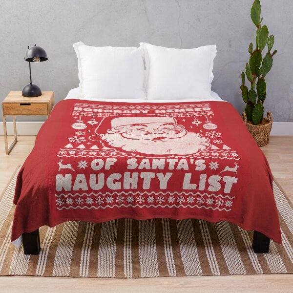 Item preview, HONORARY MEMBER of Santa's Naughty List Christmas Ugly Sweater designed and sold by scooterbaby.