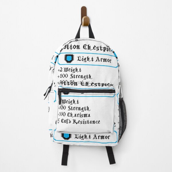Item preview, Funny Nerdy Cotton Chestpiece Light Armor RPG Fantasy Black Text designed and sold by MathWare MathClips.