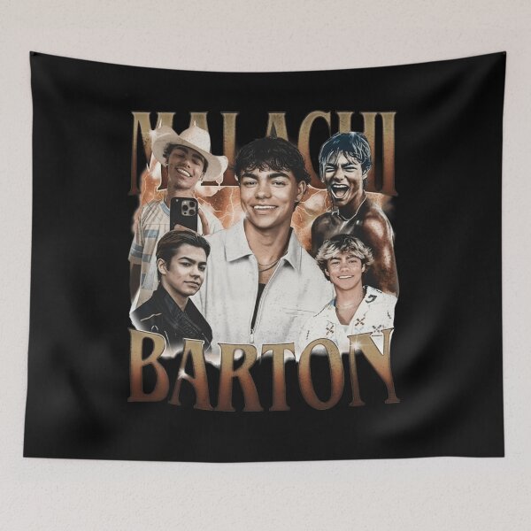 Item preview, Malachi Barton Aesthetic Collage – Warm Retro Portrait Art designed and sold by markelhovardt.