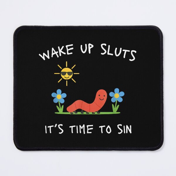 Item preview, Wake Up It's Time to Sin - Funny Animal Meme designed and sold by Theass1228.