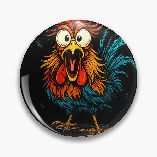 Item preview, Funny Rooster Screaming Out Loud, Just Say F-Caw-F designed and sold by DienesAngele.