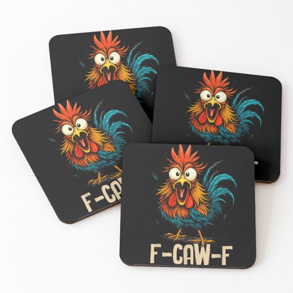 Item preview, Funny Rooster Screaming Out Loud, Just Say F-Caw-F designed and sold by DienesAngele.