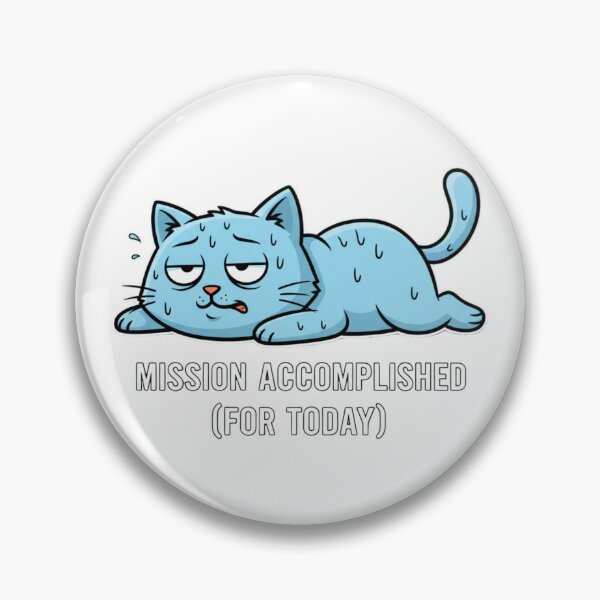 Item preview, Cute Cat New Year Fitness Mission Accomplished designed and sold by chattsuede.
