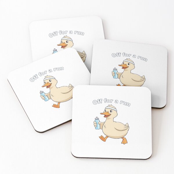 Item preview, Cute Cartoon Duck Off For A Run New Year Fitness designed and sold by chattsuede.