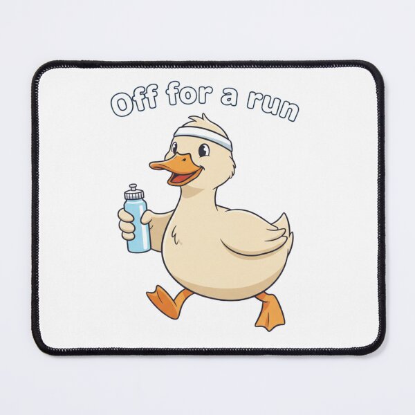 Item preview, Cute Cartoon Duck Off For A Run New Year Fitness designed and sold by chattsuede.