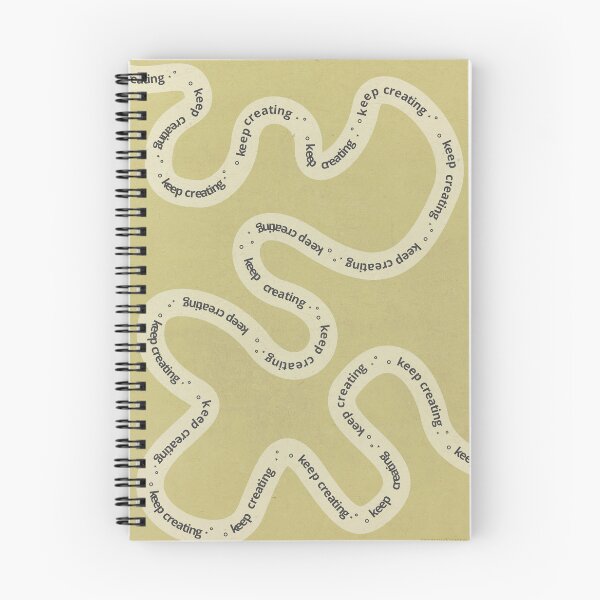 Item preview, Keep Creating — Wavy Motivational Text Design (Warm Yellow) designed and sold by emma.designs.