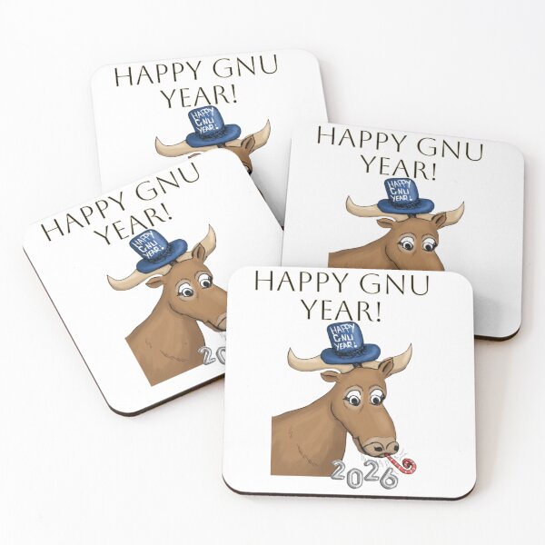 Item preview, Happy Gnu Year 2026! designed and sold by DooDopper Designs.