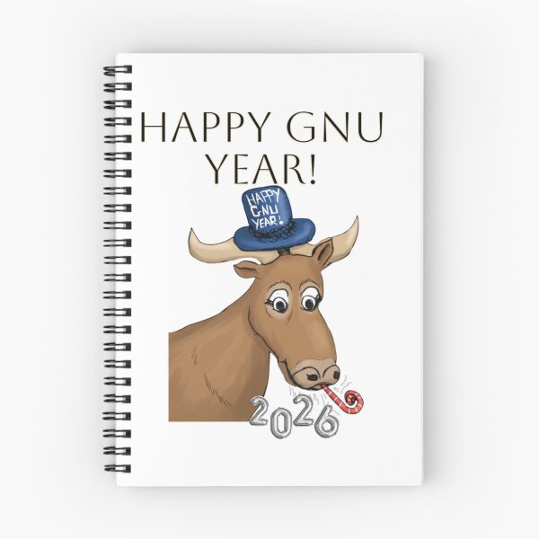 Item preview, Happy Gnu Year 2026! designed and sold by DooDopper Designs.