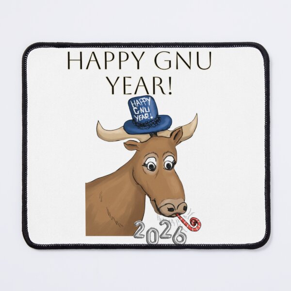 Item preview, Happy Gnu Year 2026! designed and sold by DooDopper Designs.