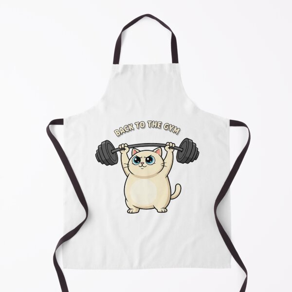 Item preview, Cute Cat Back To The Gym Funny Fitness Resolution designed and sold by chattsuede.