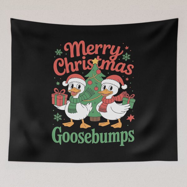 Item preview, Geese Duo Santa Claus Goose Bumps Merry Christmas designed and sold by ryukaizox1.